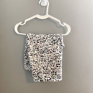 Black and White Biker Shorts